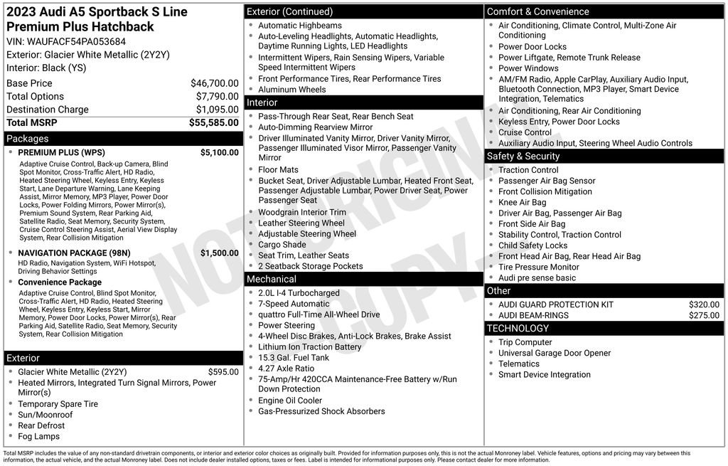 Certified 2023 Audi A5 2.0T Premium Plus w/ Premium Plus image 70