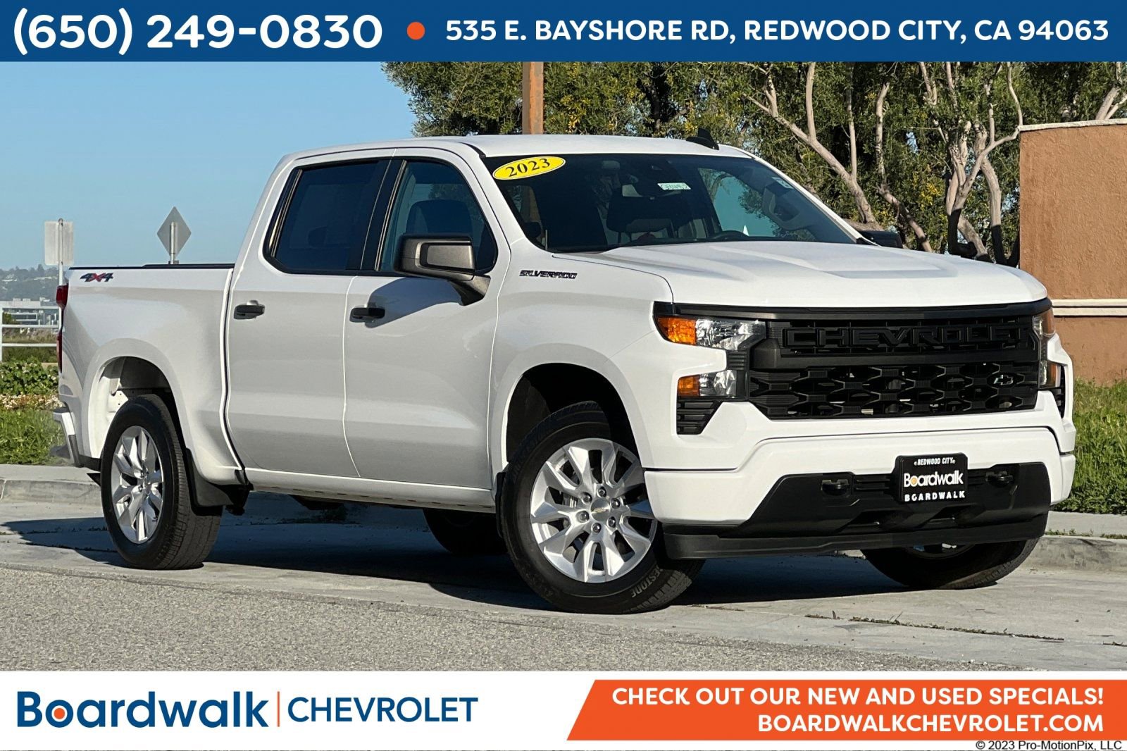 Used 2023 Chevrolet Silverado 1500 Custom w/ LPO, Dark Essentials Package image 1