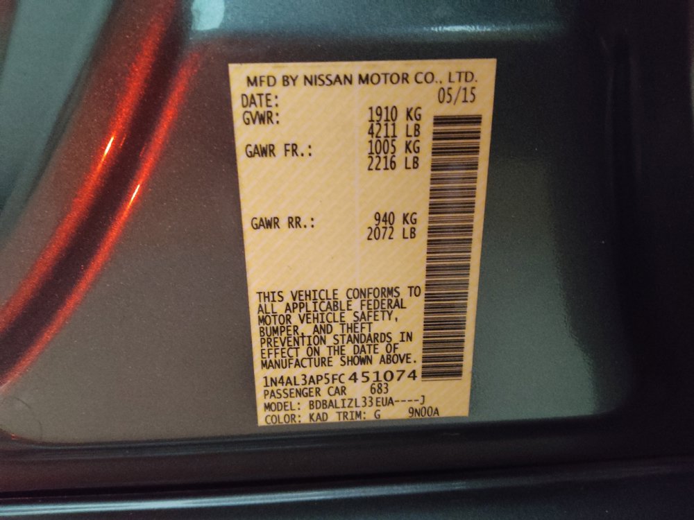 Used 2015 Nissan Altima 2.5 SV FWD image 33