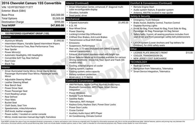 Used 2016 Chevrolet Camaro SS image 29