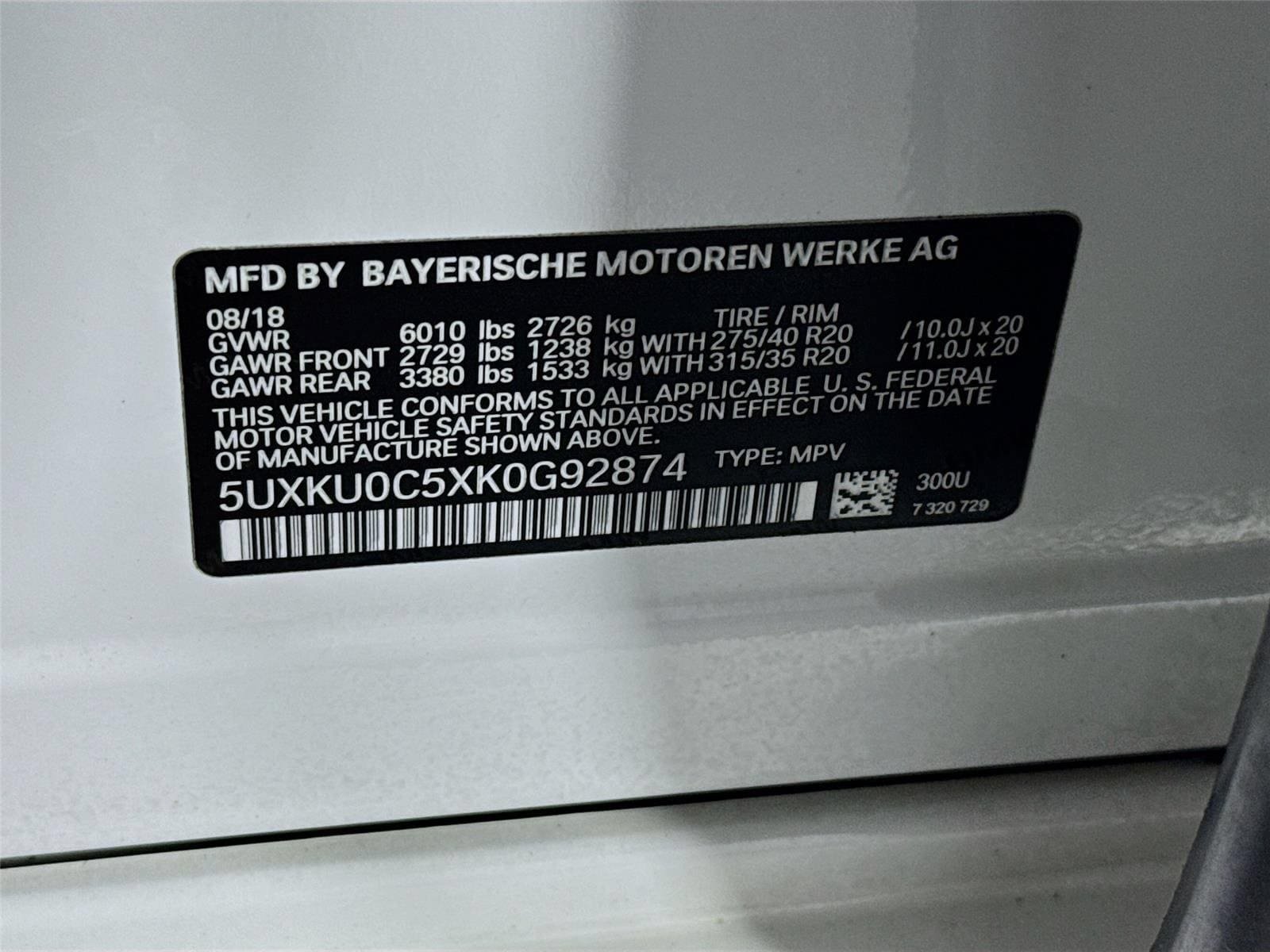 Used 2019 BMW X6 sDrive35i w/ M Sport Package RWD image 34