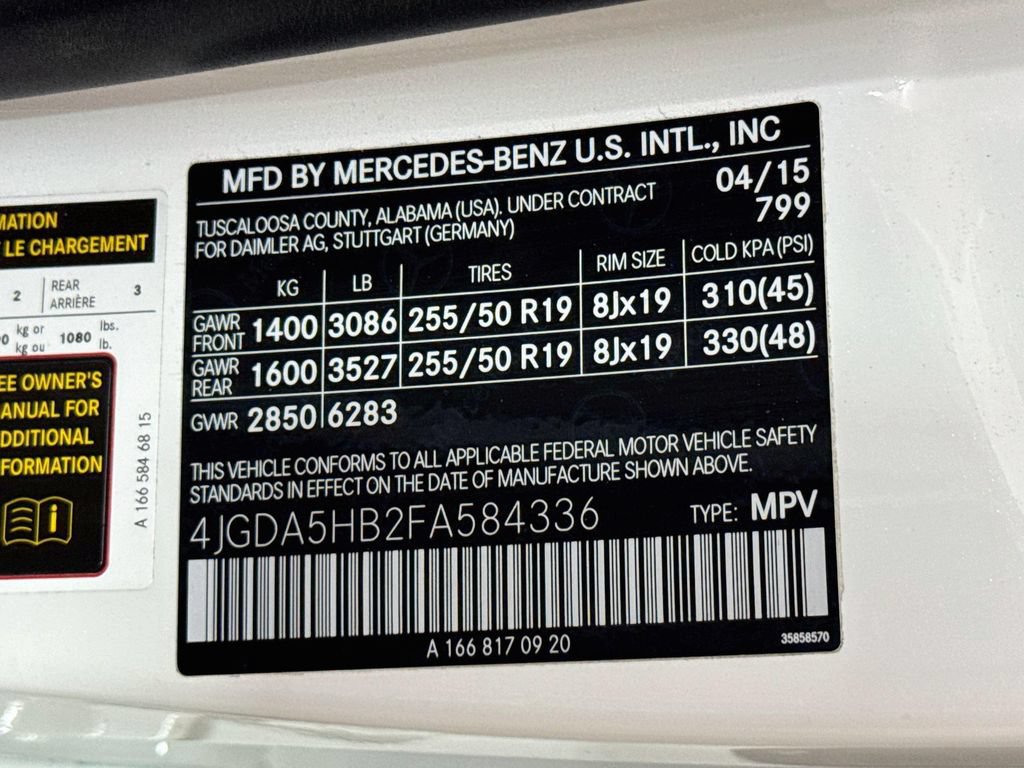 Used 2015 Mercedes-Benz ML 350 4MATIC image 42