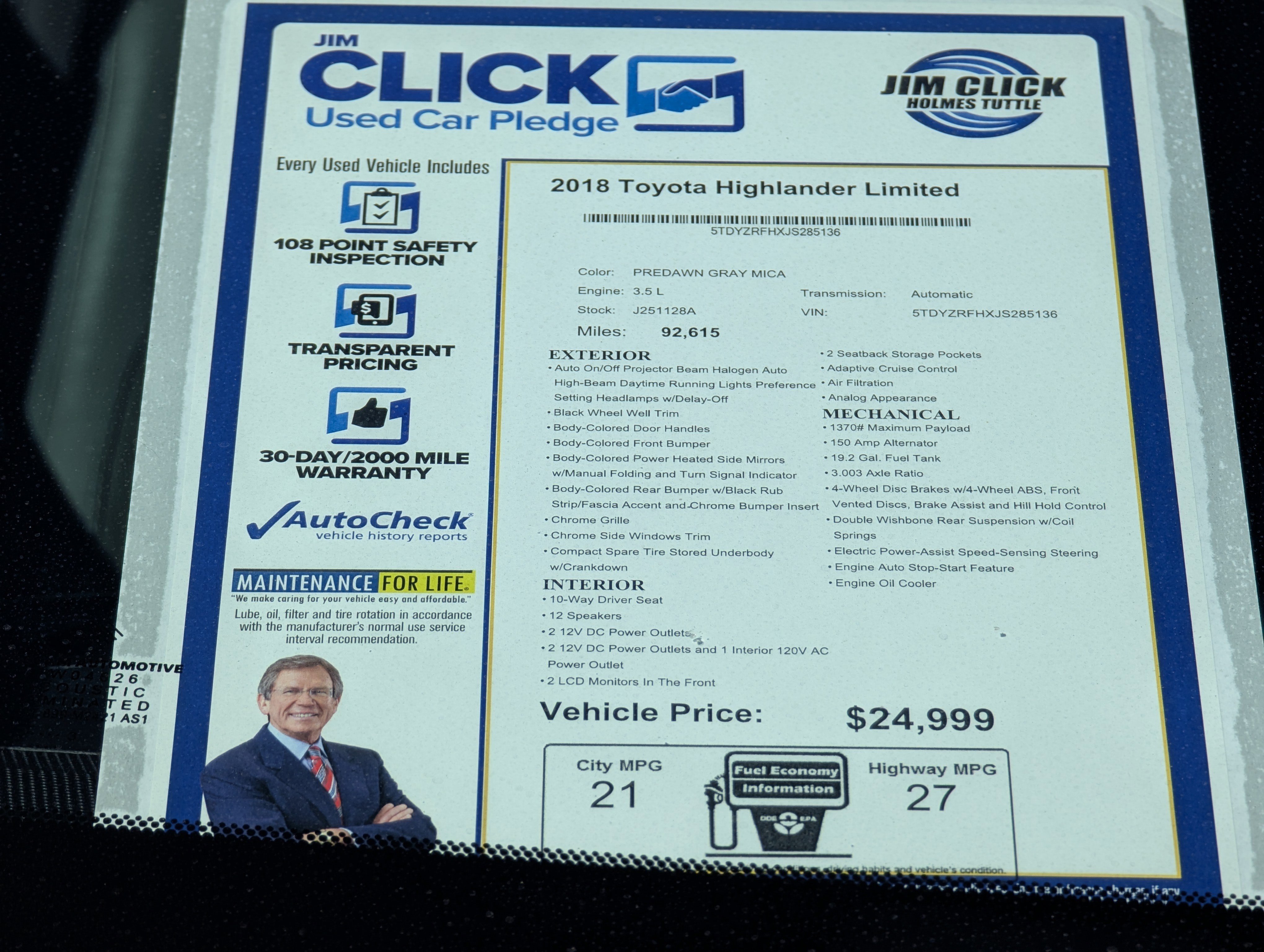 Used 2018 Toyota Highlander Limited image 13