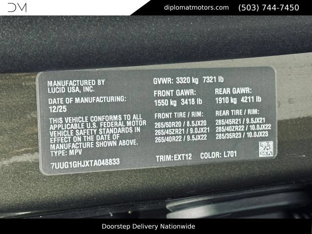 Used 2026 Lucid Gravity Grand Touring AWD/4WD image 52