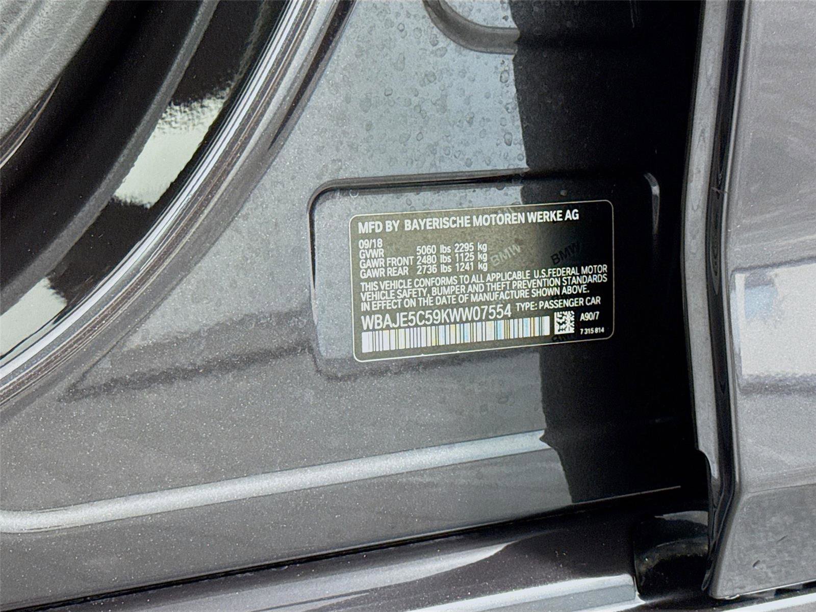 Used 2019 BMW 540i w/ Convenience Package RWD image 37