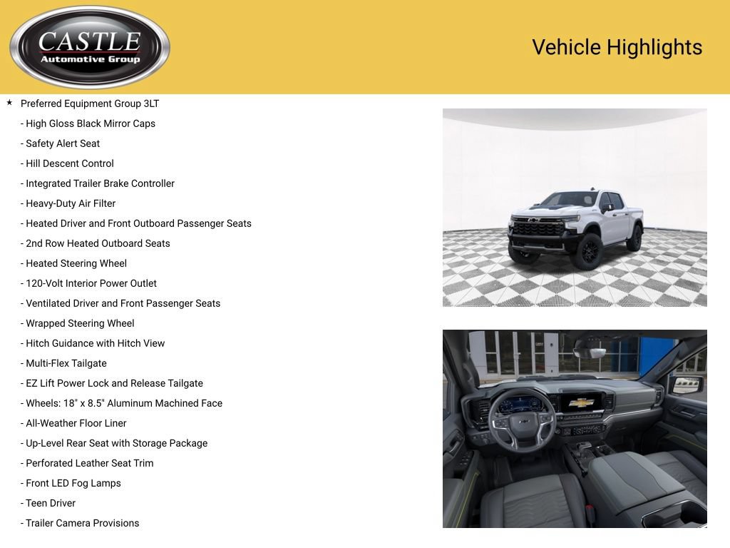 New 2026 Chevrolet Silverado 1500 ZR2 w/ Dark Appearance Package AWD/4WD image 8