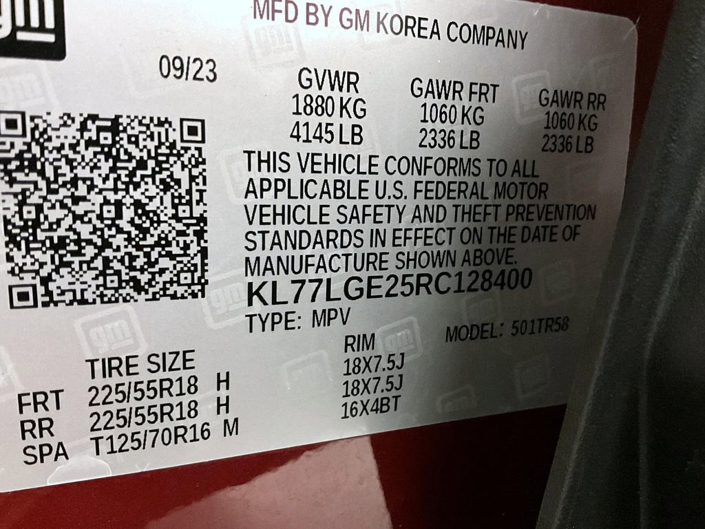 Certified 2024 Chevrolet Trax RS w/ Driver Confidence Package image 24