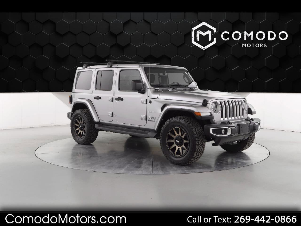 Used 2021 Jeep Wrangler Unlimited Sahara w/ Uconnect 4C Nav & Sound Group image 1