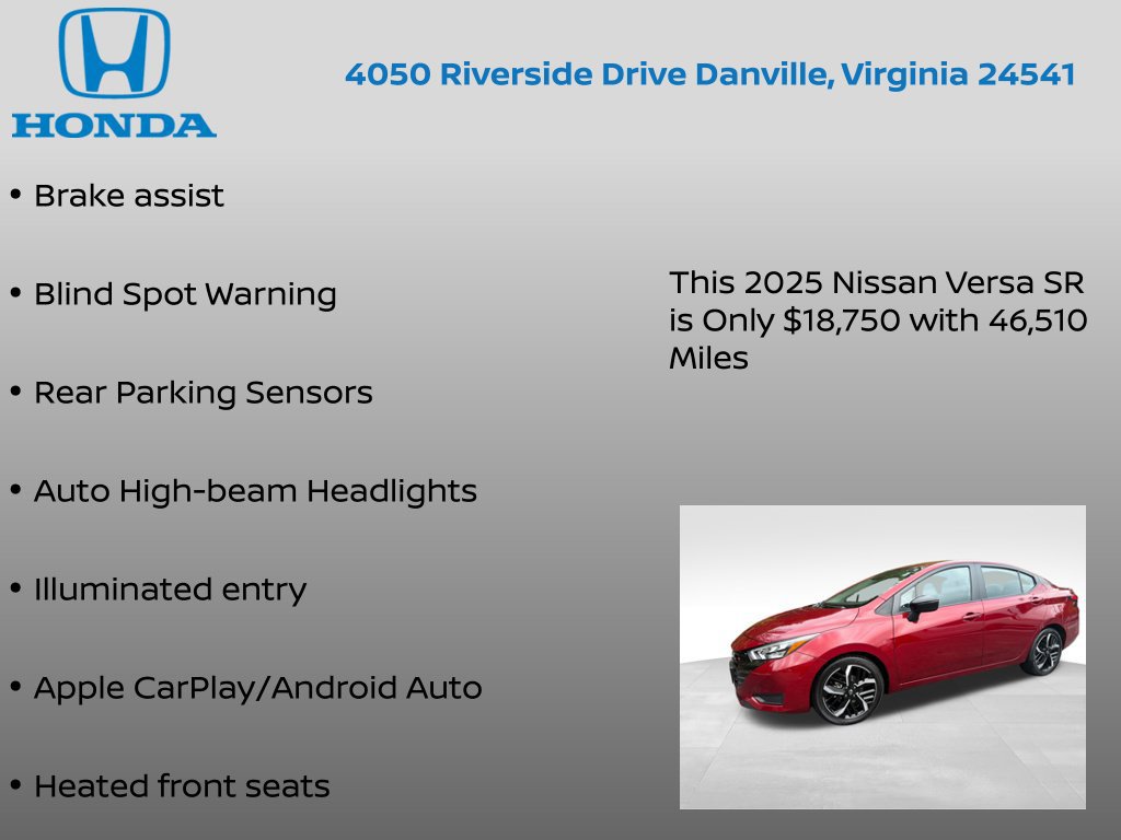 Used 2025 Nissan Versa SR FWD image 17