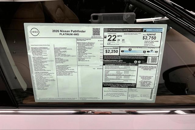New 2026 Nissan Pathfinder Platinum image 43