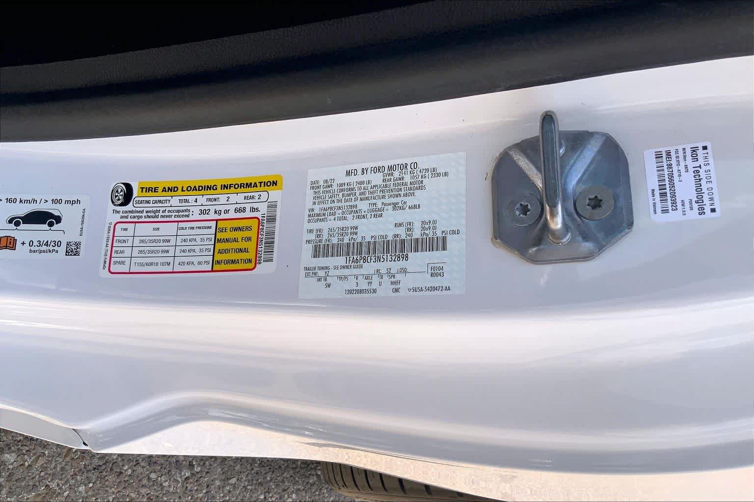 Certified 2022 Ford Mustang GT Premium w/ Equipment Group 401A RWD image 37