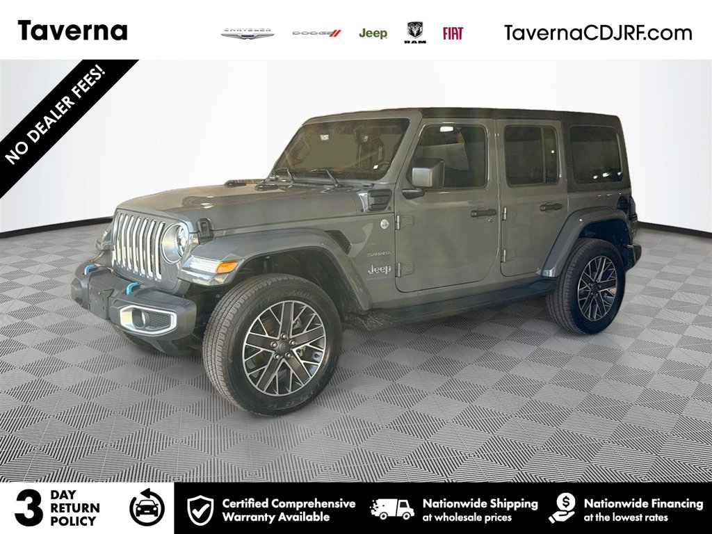 Certified 2023 Jeep Wrangler Unlimited Sahara w/ Cold Weather Group AWD/4WD image 1