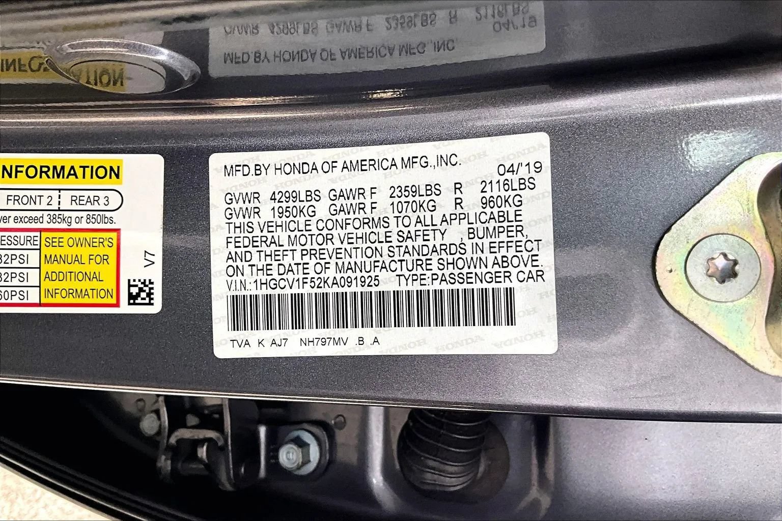 Used 2019 Honda Accord EX-L image 16