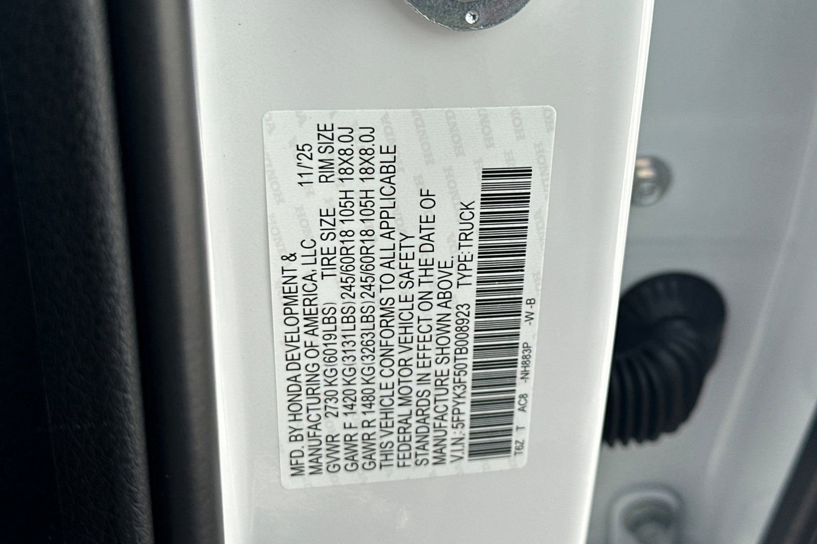 New 2026 Honda Ridgeline RTL image 32