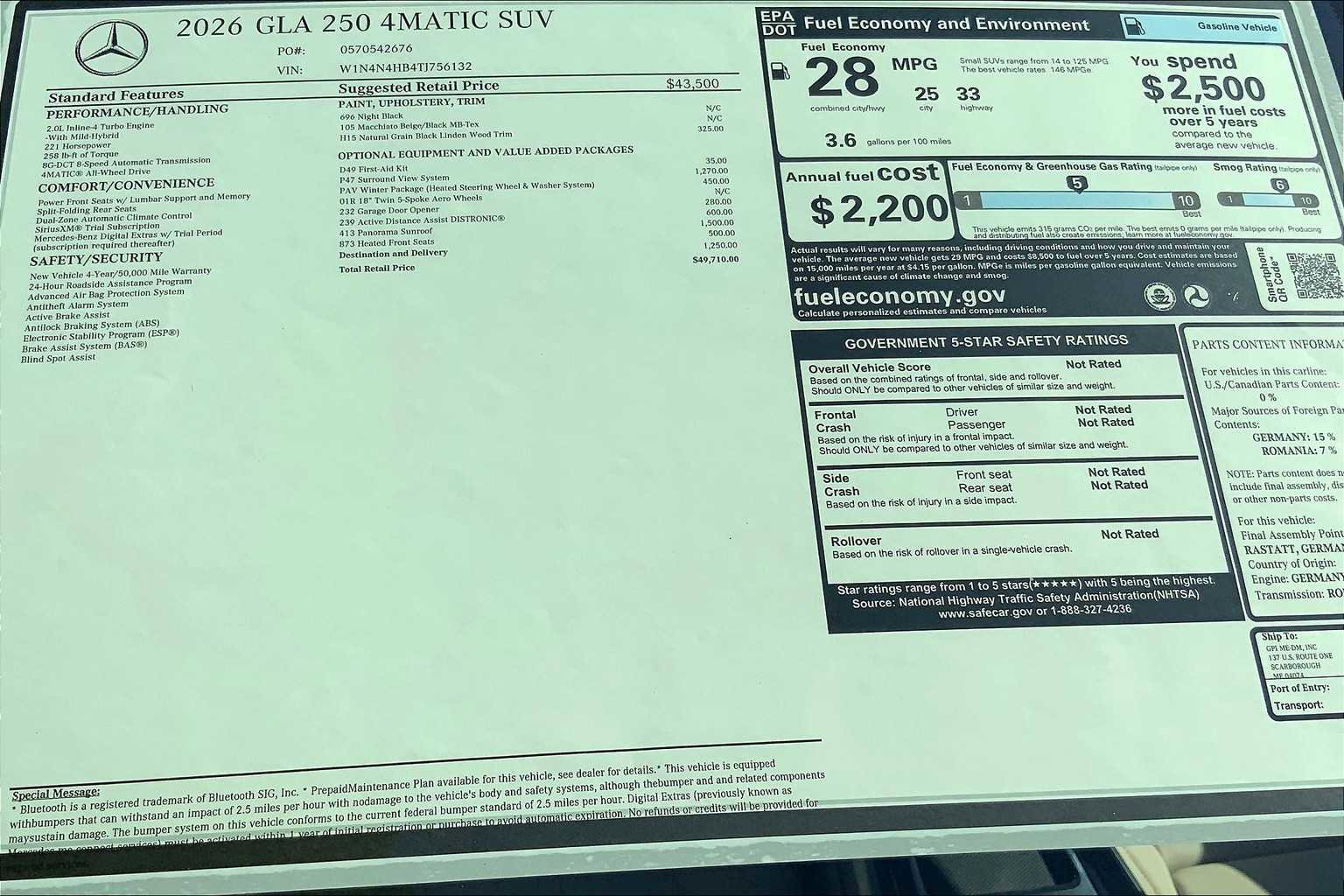 Certified 2026 Mercedes-Benz GLA 250 4MATIC image 26