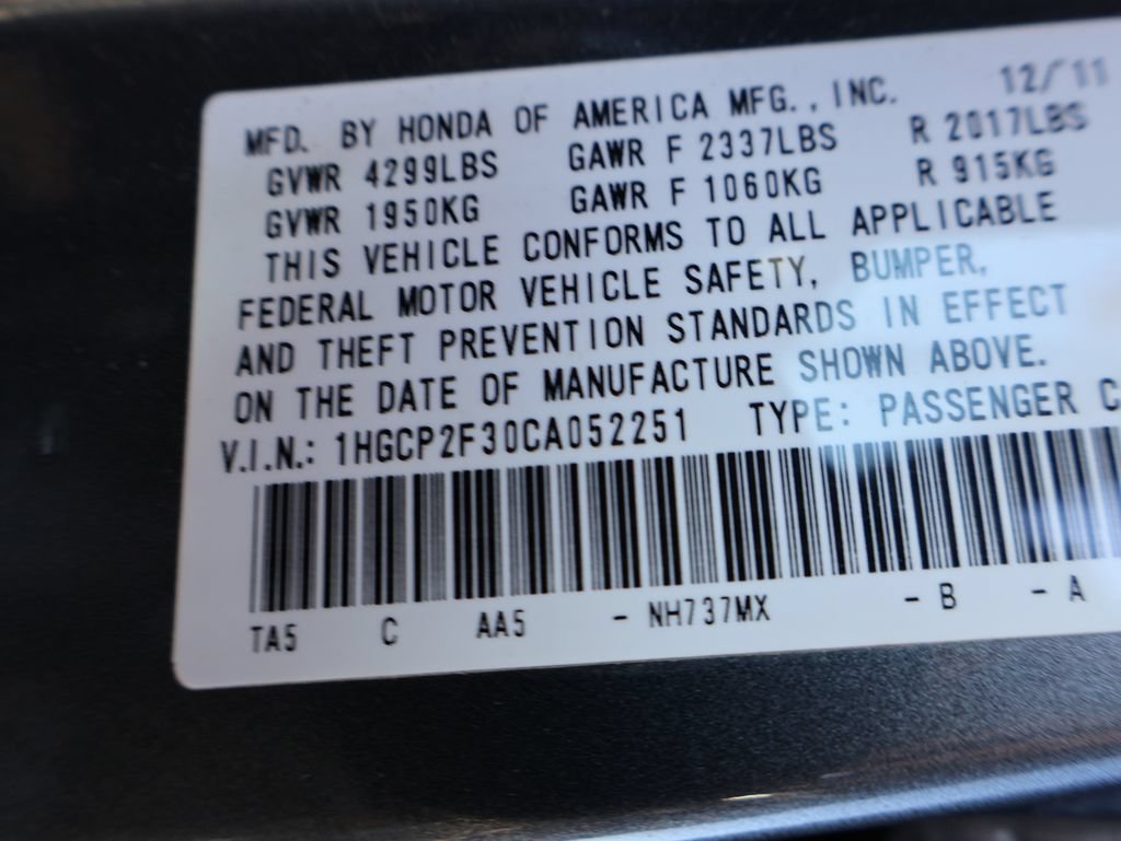 Used 2012 Honda Accord LX image 30
