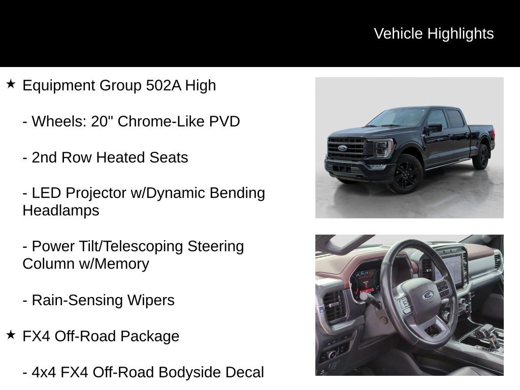 Certified 2023 Ford F150 Lariat w/ Equipment Group 502A High image 11