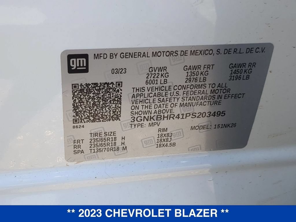 Certified 2023 Chevrolet Blazer LT AWD/4WD image 26