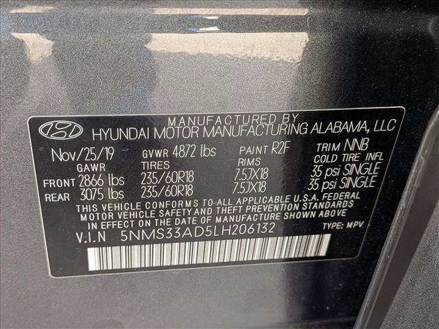 Used 2020 Hyundai Santa Fe SEL w/ Convenience Package image 15