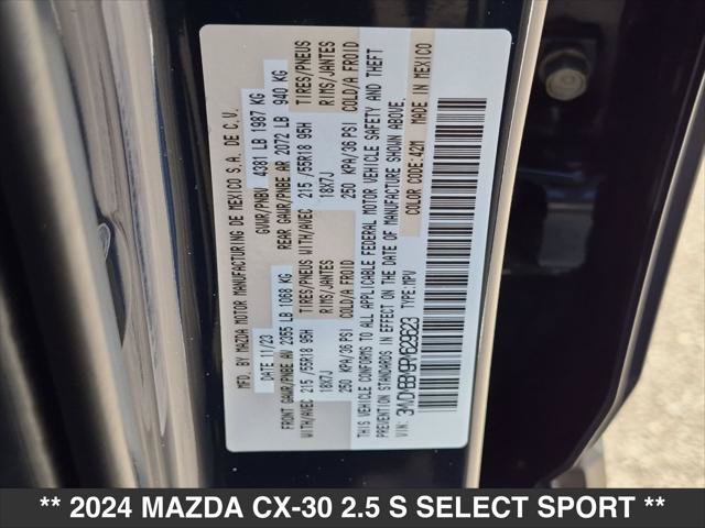 Used 2024 MAZDA CX-30 AWD 2.5 S w/ Select Sport Pkg image 23