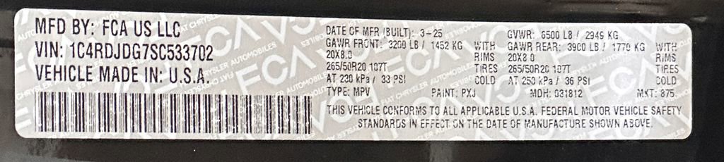 Certified 2025 Dodge Durango GT image 55