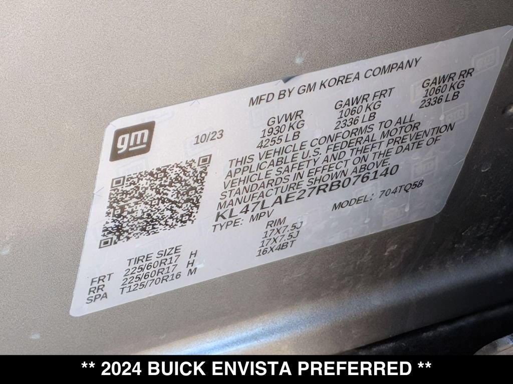 Used 2024 Buick Envista Preferred w/ Convenience I Package FWD image 31