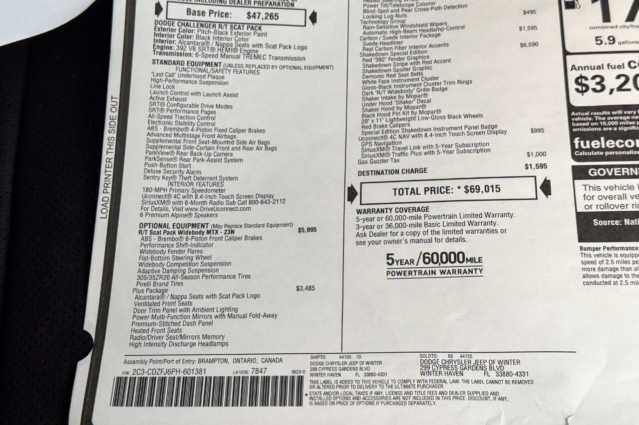 Used 2023 Dodge Challenger R/T Scat Pack image 56