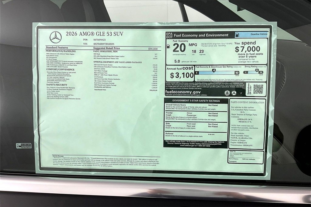 New 2026 Mercedes-Benz GLE 53 AMG 4MATIC image 13