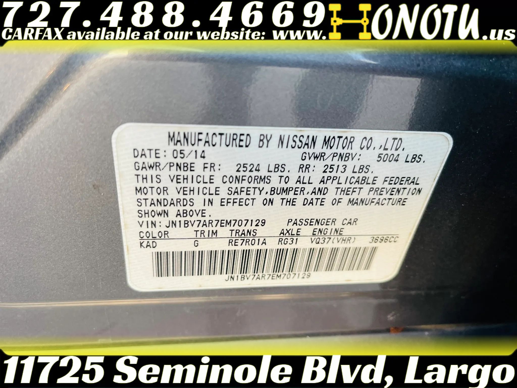 Used 2014 INFINITI Q50 Premium w/ Navigation Package AWD/4WD image 24