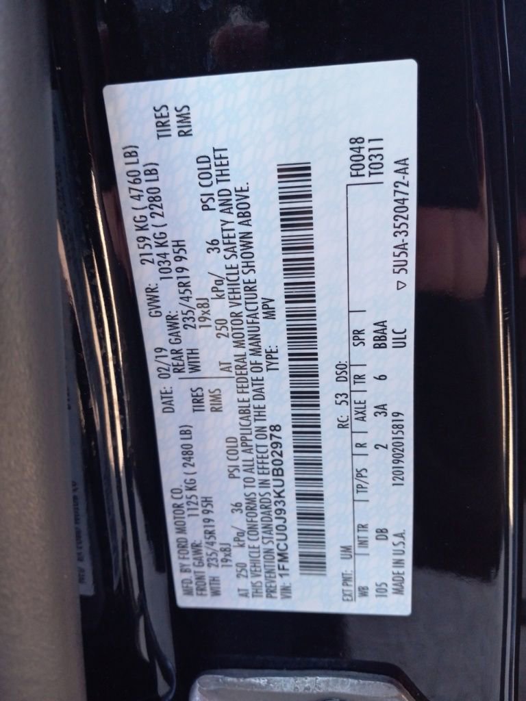 Used 2019 Ford Escape Titanium image 39