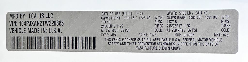 New 2026 Jeep Wrangler Sport AWD/4WD image 46