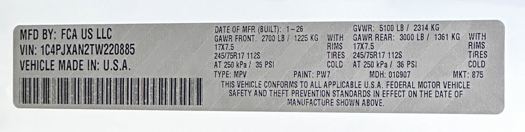 New 2026 Jeep Wrangler Sport image 46