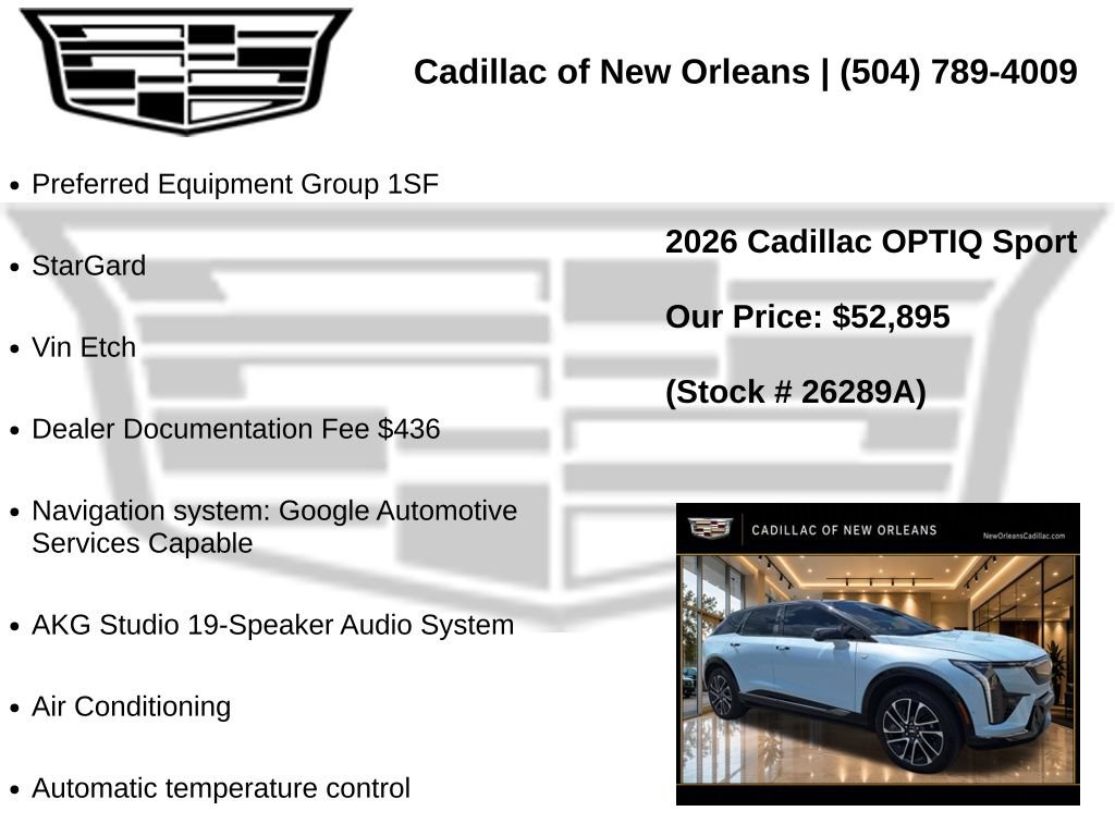 Used 2026 Cadillac Optiq Sport 1 RWD image 7