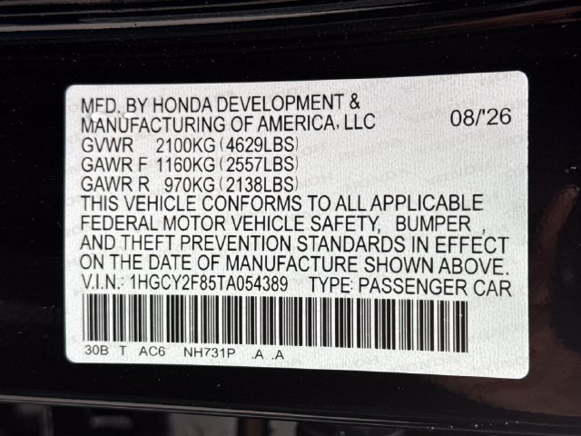 New 2026 Honda Accord Touring image 21