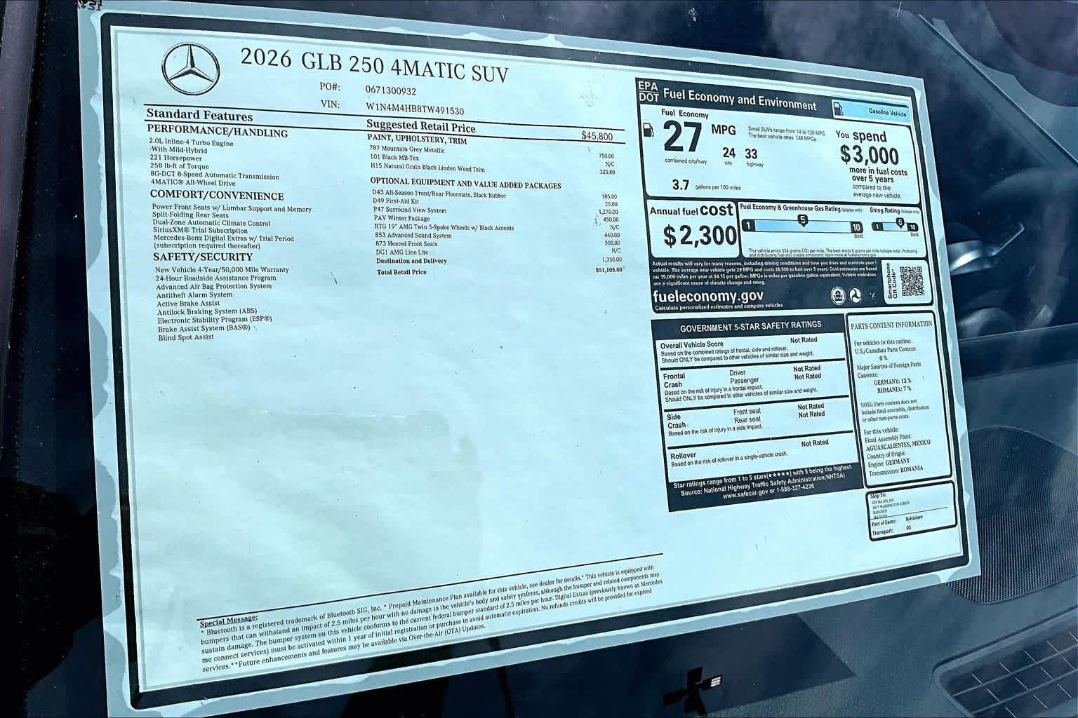 New 2026 Mercedes-Benz GLB 250 4MATIC image 16