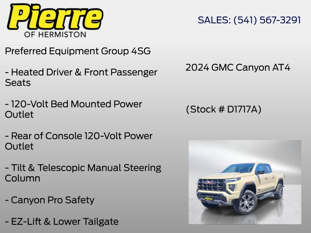 Used 2024 GMC Canyon AT4 w/ LPO, Off Road Lift Package AWD/4WD image 18