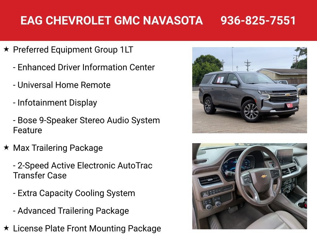 Used 2022 Chevrolet Tahoe LT w/ Luxury Package AWD/4WD image 16