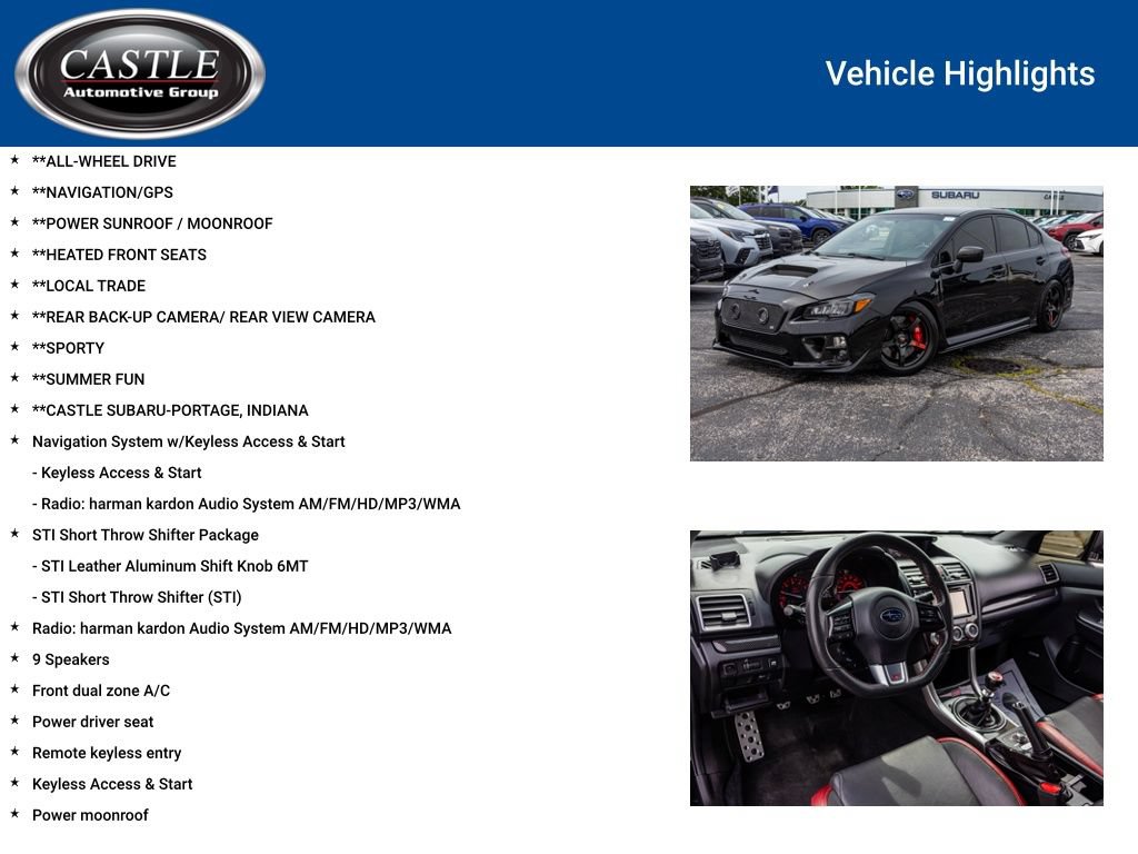 Used 2015 Subaru WRX STI Limited AWD/4WD image 3