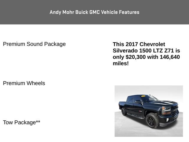 Used 2017 Chevrolet Silverado 1500 LTZ Z71 w/ LTZ Plus Package AWD/4WD image 8