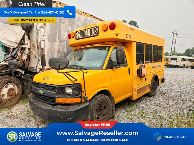 Used 2011 Chevrolet Express 3500 w/ School Bus Package RWD image 3