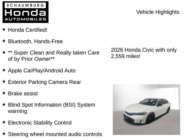 Certified 2026 Honda Civic Sport image 14