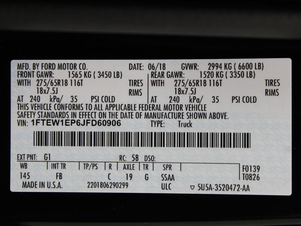 Used 2018 Ford F150 XLT w/ Equipment Group 302A Luxury AWD/4WD image 65