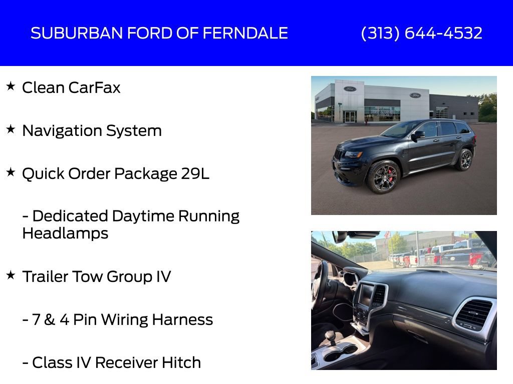 Used 2014 Jeep Grand Cherokee SRT w/ Trailer Tow Group IV AWD/4WD image 4