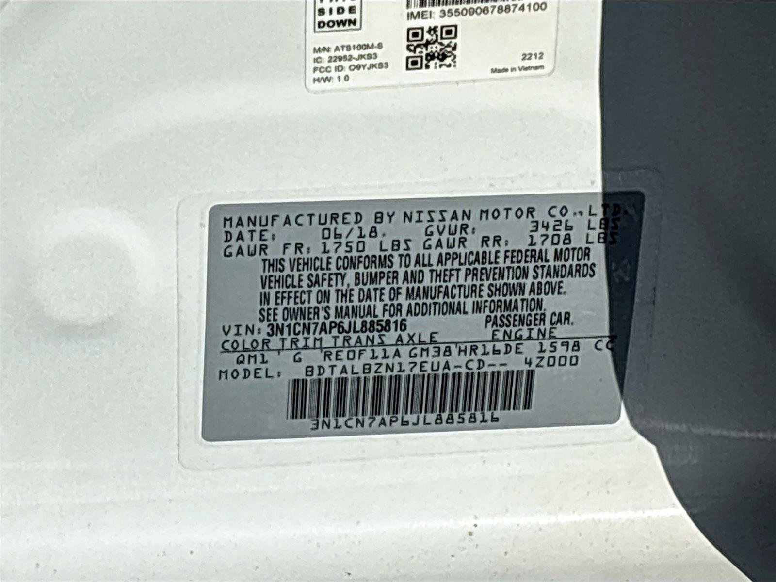 Used 2018 Nissan Versa SV image 31