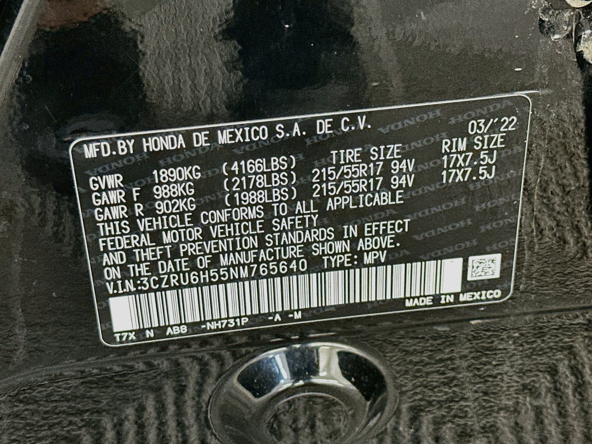 Used 2022 Honda HR-V EX image 12