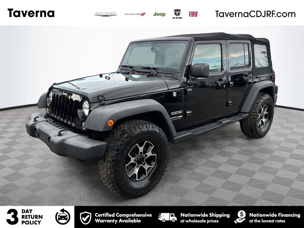 Used 2018 Jeep Wrangler Unlimited Sport S AWD/4WD image 1