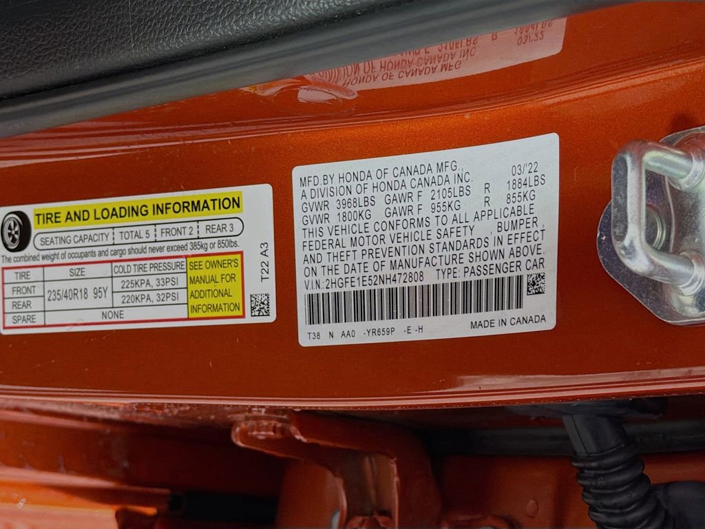 Used 2022 Honda Civic Si image 28