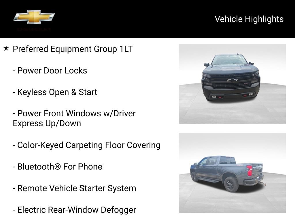 Used 2021 Chevrolet Silverado 1500 LT Trail Boss w/ Convenience Package II AWD/4WD image 18