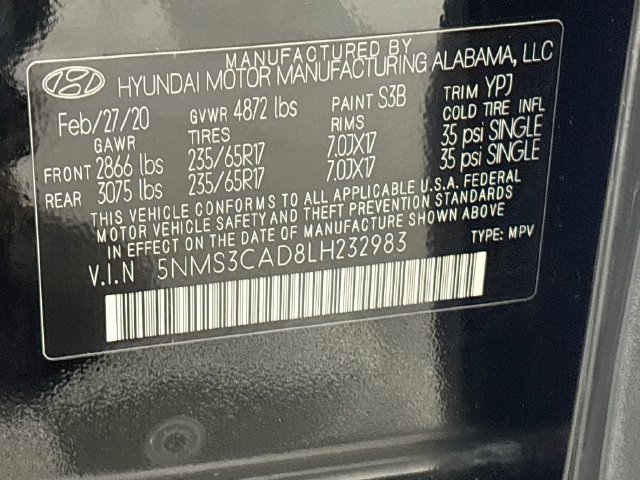 Used 2020 Hyundai Santa Fe SEL AWD/4WD image 31
