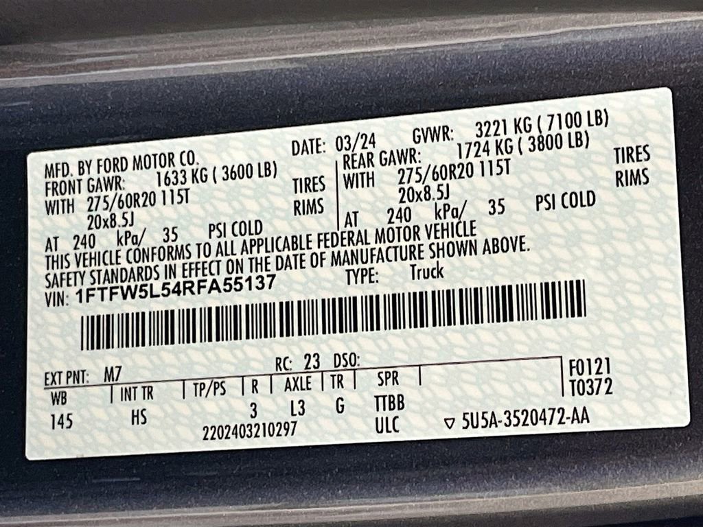 Used 2024 Ford F150 Lariat w/ Bed Utility Package image 34